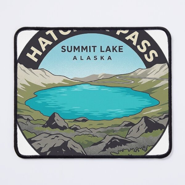 Item preview, Summit Lake Hatcher Pass Alaska Alpine Sticker designed and sold by DetourDgn.
