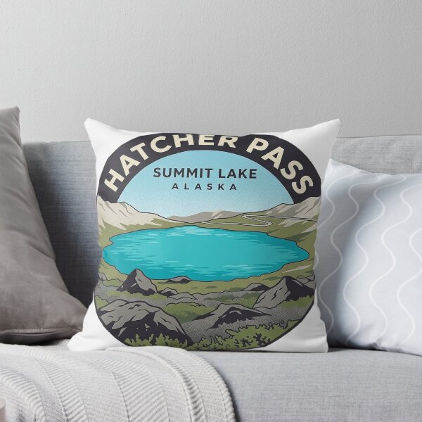 Item preview, Summit Lake Hatcher Pass Alaska Alpine Sticker designed and sold by DetourDgn.