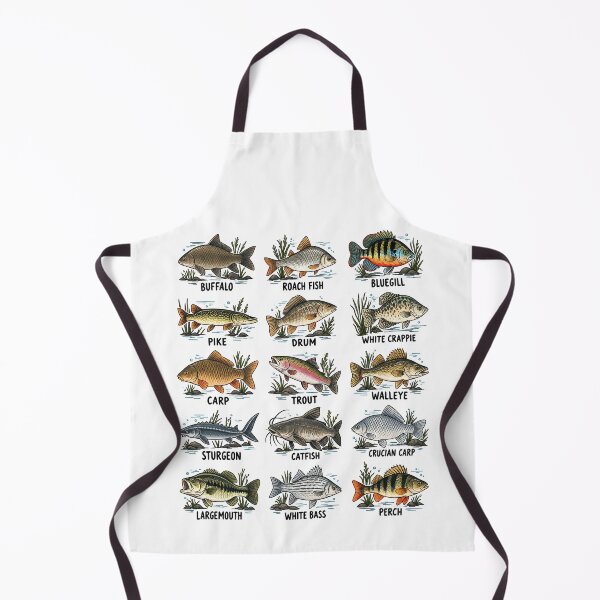 Item preview, Fresh Water River Fish Species Fishing Chart designed and sold by roni-harbor.