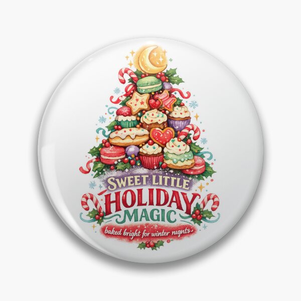 Item preview, Sweet Little Holiday Magic Christmas Dessert Tree Watercolor Art Design designed and sold by inkoutninja.