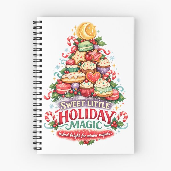Item preview, Sweet Little Holiday Magic Christmas Dessert Tree Watercolor Art Design designed and sold by inkoutninja.