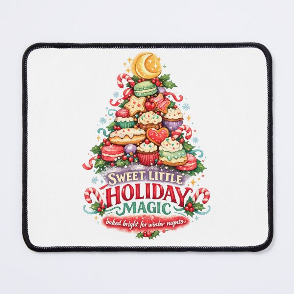 Item preview, Sweet Little Holiday Magic Christmas Dessert Tree Watercolor Art Design designed and sold by inkoutninja.