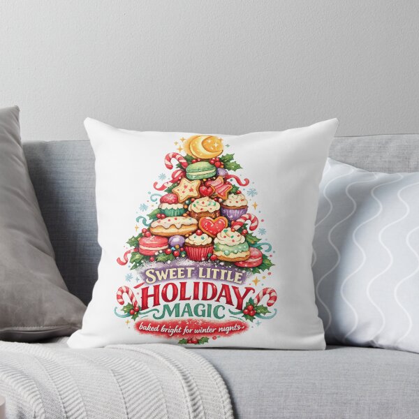 Item preview, Sweet Little Holiday Magic Christmas Dessert Tree Watercolor Art Design designed and sold by inkoutninja.