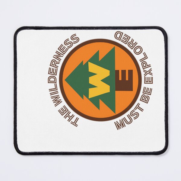 Item preview, The Wilderness Must Be Explored Tree Badge designed and sold by SharkCoDesigns.