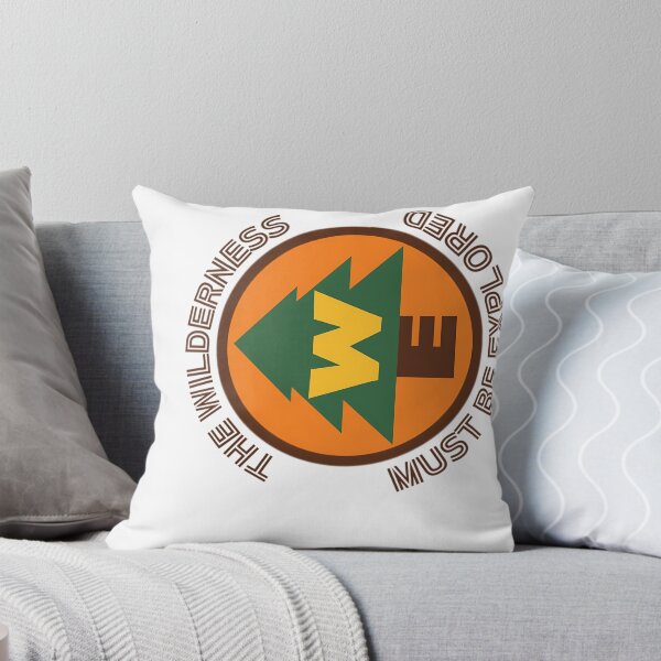 Item preview, The Wilderness Must Be Explored Tree Badge designed and sold by SharkCoDesigns.