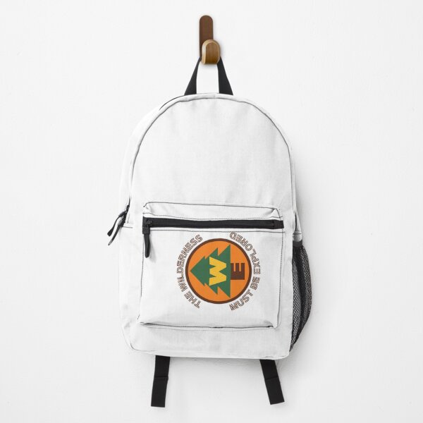Item preview, The Wilderness Must Be Explored Tree Badge designed and sold by SharkCoDesigns.