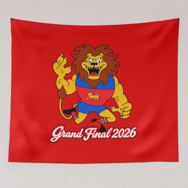 Item preview, Grand Final Lions Man Drawing designed and sold by Luke Foran Sports Art.