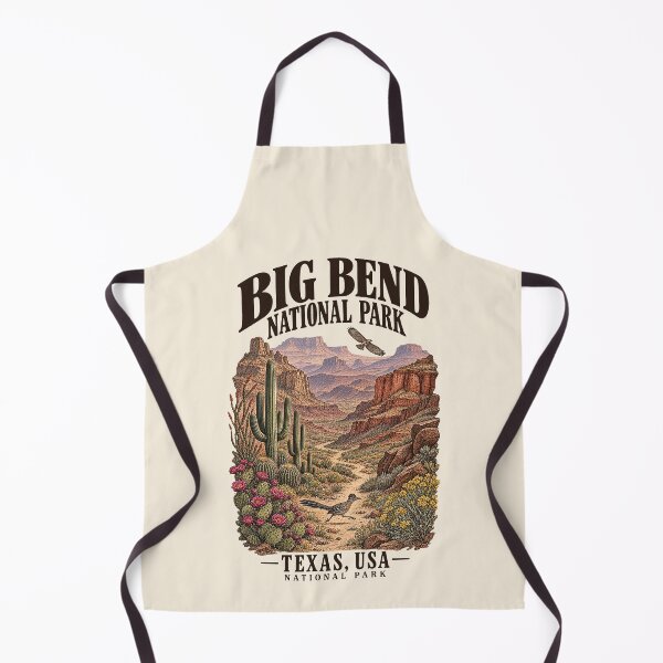Item preview, Big Bend National Park, Texas, USA [Vintage Illustration] designed and sold by elektronen.