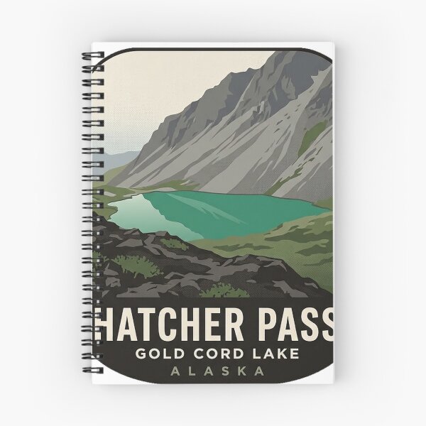 Item preview, Gold Cord Lake Hatcher Pass Alaska Trail Sticker designed and sold by DetourDgn.