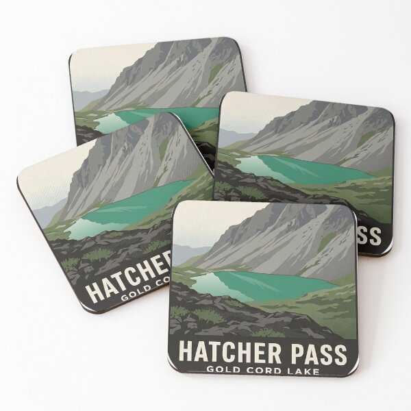 Item preview, Gold Cord Lake Hatcher Pass Alaska Trail Sticker designed and sold by DetourDgn.