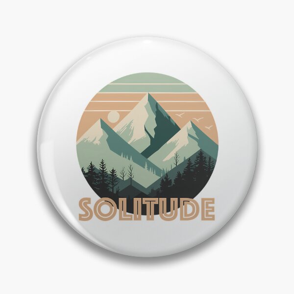 Item preview, Vintage Solitude Mountain Peak - Retro Pine Forest Sunset designed and sold by SharkCoDesigns.