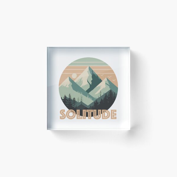 Item preview, Vintage Solitude Mountain Peak - Retro Pine Forest Sunset designed and sold by SharkCoDesigns.