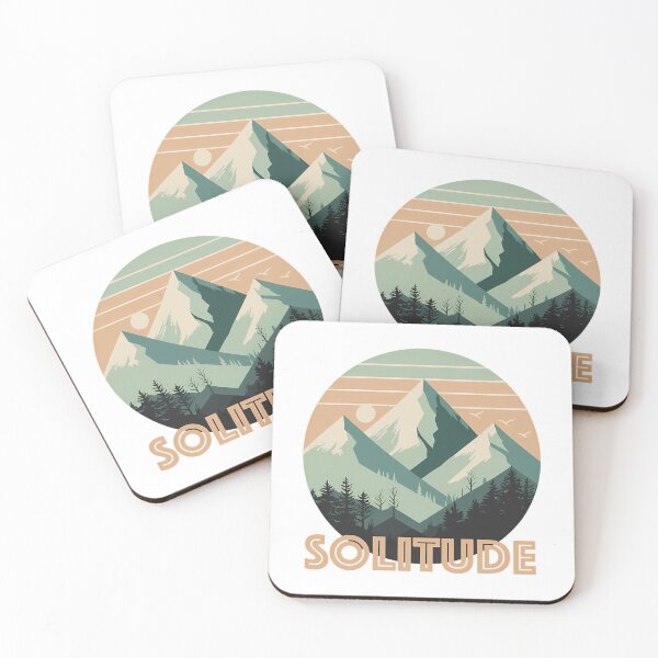 Item preview, Vintage Solitude Mountain Peak - Retro Pine Forest Sunset designed and sold by SharkCoDesigns.