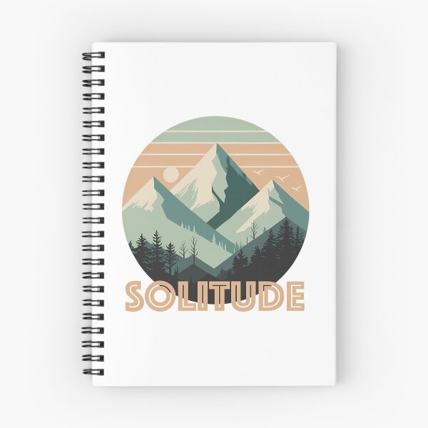 Item preview, Vintage Solitude Mountain Peak - Retro Pine Forest Sunset designed and sold by SharkCoDesigns.