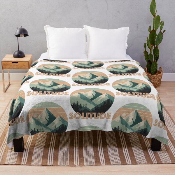Item preview, Vintage Solitude Mountain Peak - Retro Pine Forest Sunset designed and sold by SharkCoDesigns.