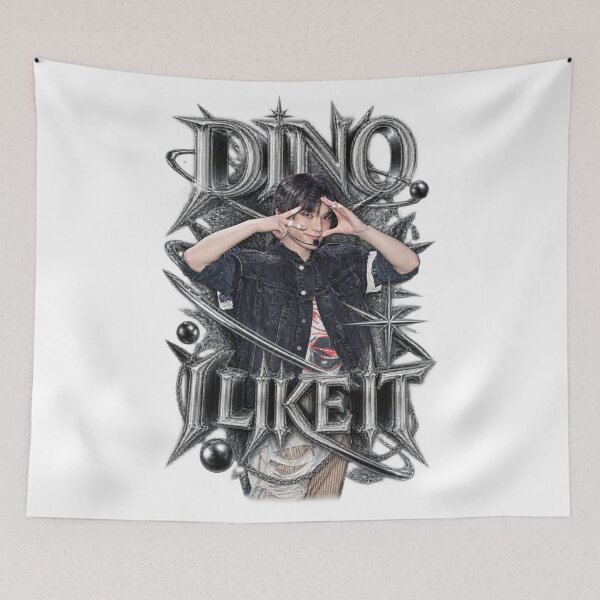 Item preview, DINO I LIKE IT SEVENTEEN Dark Editorial Fashion Poster designed and sold by Valeree Store.