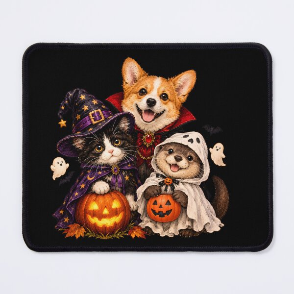 Item preview, Cute Halloween Corgi Cat and Otter Spooky Season Costumes designed and sold by RoyesButler.