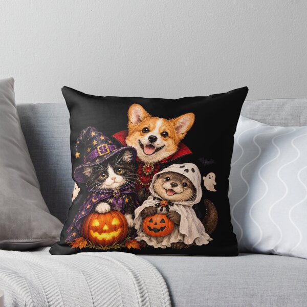 Item preview, Cute Halloween Corgi Cat and Otter Spooky Season Costumes designed and sold by RoyesButler.