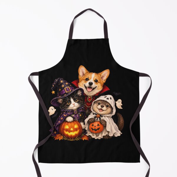Item preview, Cute Halloween Corgi Cat and Otter Spooky Season Costumes designed and sold by RoyesButler.