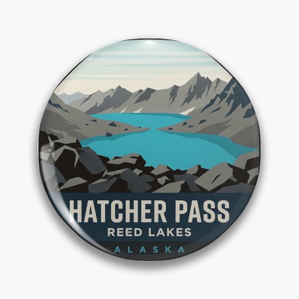 Item preview, Reed Lakes Hatcher Pass Alaska Boulder Field Sticker designed and sold by DetourDgn.
