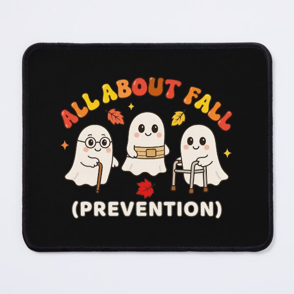 Item preview, All About Fall Prevention Cute Ghosts Autumn Leaves designed and sold by SoyLamderma.