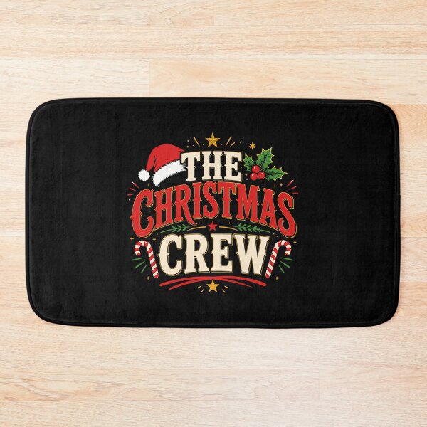 Item preview, The Christmas Crew Vintage Christmas Typography designed and sold by DisynePluss.