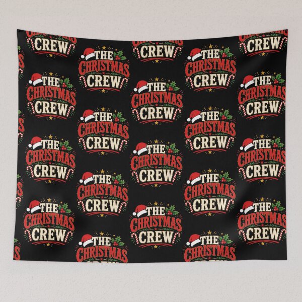 Item preview, The Christmas Crew Vintage Christmas Typography designed and sold by DisynePluss.