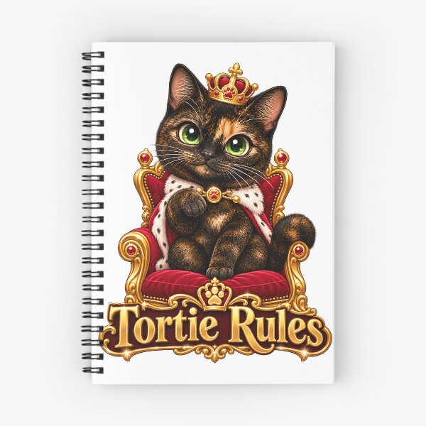 Item preview, Tortie Rules Funny Tortoiseshell Cat Queen Gift for Tortie Mom and Cat Lover designed and sold by Martin's_Design.