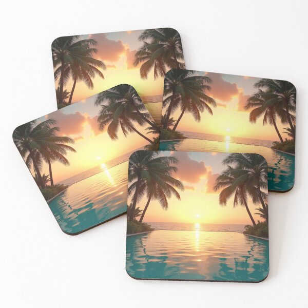 Item preview, Infinity Sunset Retreat  Tropical Paradise Horizon designed and sold by nhk999.