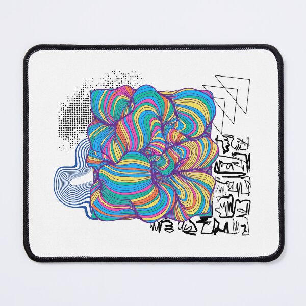 Item preview, Psychedelic Wavy Line Art - Abstract Vibrant Contour Lines and Optical Waves Design designed and sold by Kiss My T-Shirt.