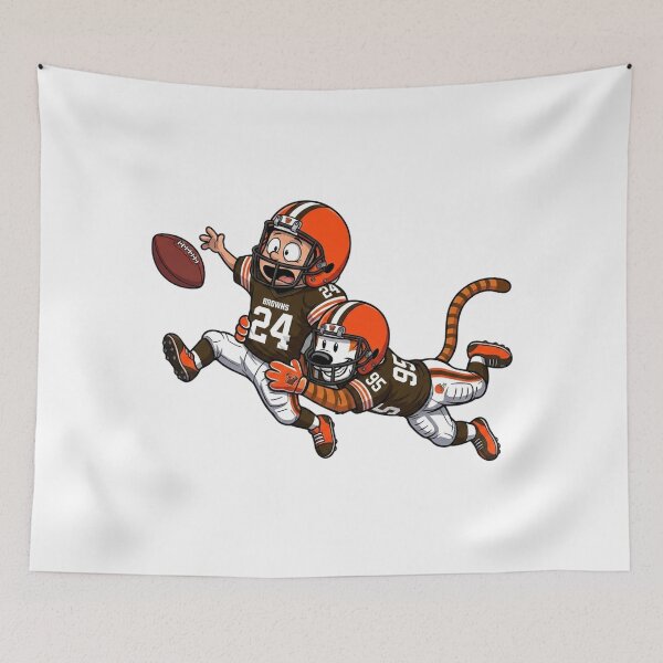 Item preview, Calvin And Hobbes Cleveland Football Action Fan designed and sold by DamianRoy88.