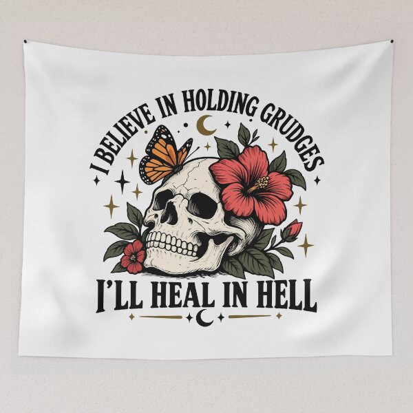 Item preview, I Believe In Holding Grudges, I'll Heal In Hell designed and sold by roni-harbor.