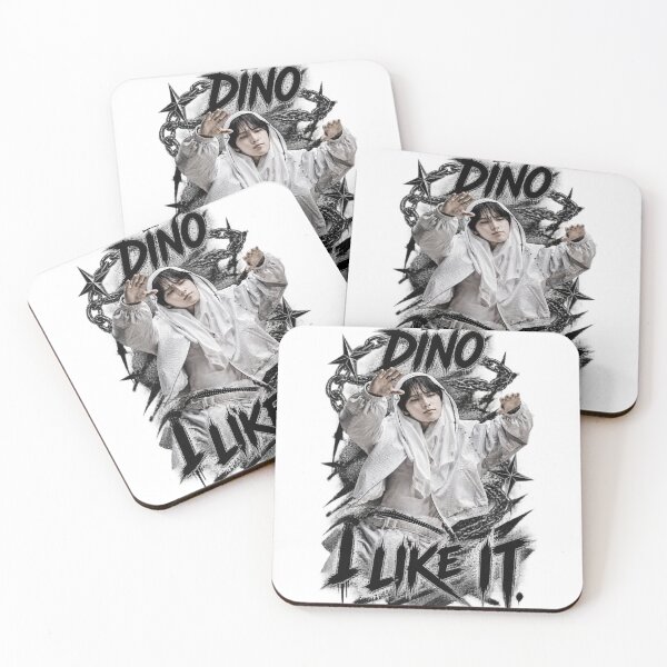 Item preview, DINO I LIKE IT SEVENTEEN Black Chrome Luxury Fan Artwork designed and sold by Valeree Store.