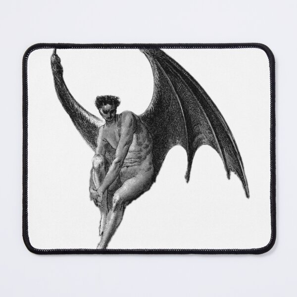 Item preview, Lucifer Seated – Gustave Doré Engraving designed and sold by Fallen Fenris.