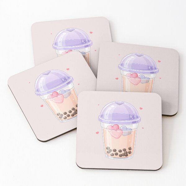 Item preview, Cute Pink Bubble Tea Kawaii Aesthetic – Feminine Pastel Boba Milk Tea designed and sold by MarJul.