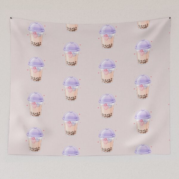Item preview, Cute Pink Bubble Tea Kawaii Aesthetic – Feminine Pastel Boba Milk Tea designed and sold by MarJul.