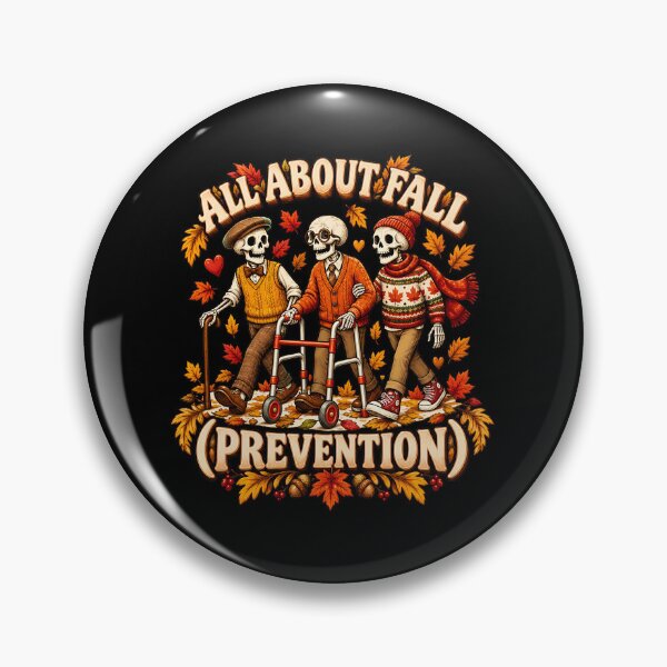 Item preview, All About Fall Prevention Skeleton Autumn Design designed and sold by SoyLamderma.