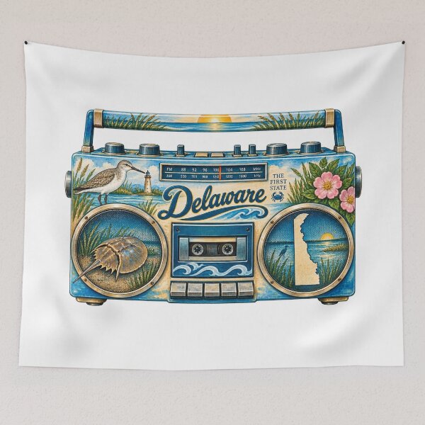 Item preview, Delaware Gen X Boom Box designed and sold by Whimspired By Paxx.