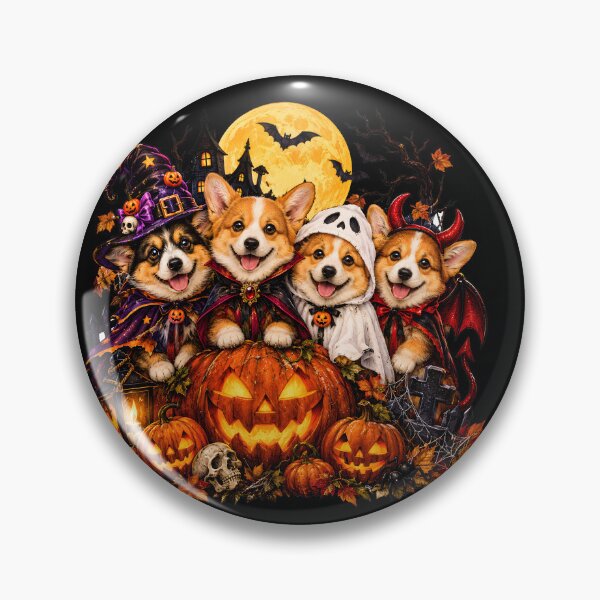 Item preview, Cute Halloween Corgis Spooky Season Costumes Group designed and sold by RoyesButler.