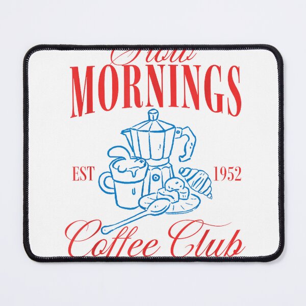 Item preview, Slow Mornings Coffee Club Vintage Breakfast T-Shirt designed and sold by fine line.