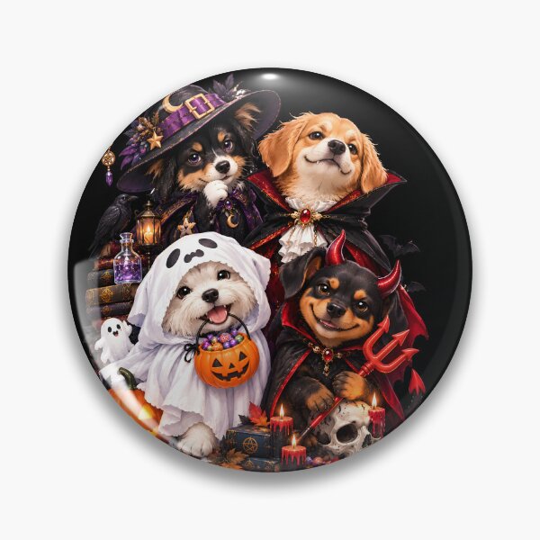 Item preview, Cute Halloween Dogs Spooky Season Costumes Group designed and sold by RoyesButler.