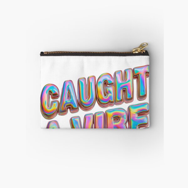 Item preview, Caught A Vibe Iridescent Bubble Lettering designed and sold by NicolasGlowArt.