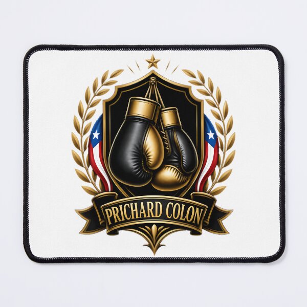 Item preview, Prichard Colon Golden Boxing Gloves Crest Vintage Style Design designed and sold by DoodlAquarian.