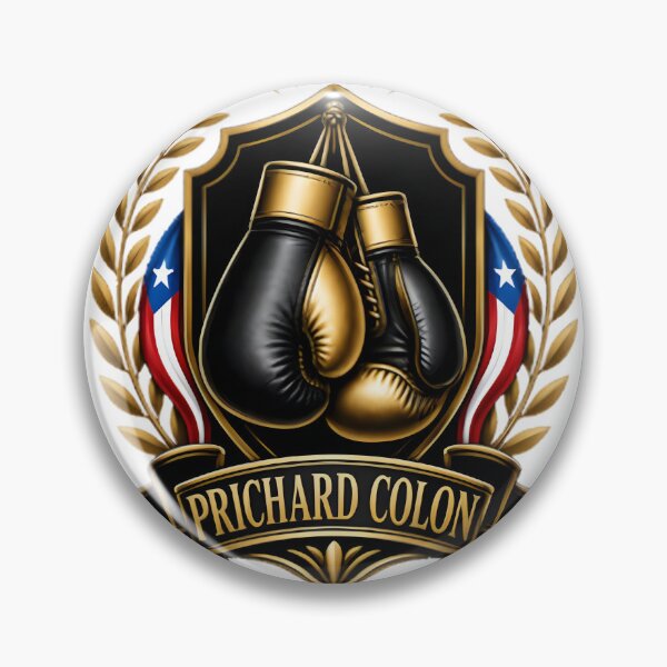 Item preview, Prichard Colon Golden Boxing Gloves Crest Vintage Style Design designed and sold by DoodlAquarian.