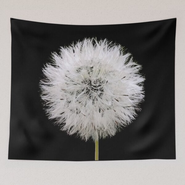 Item preview, Fluffy Dandelion Seed Head Macro Art designed and sold by PicturePic.