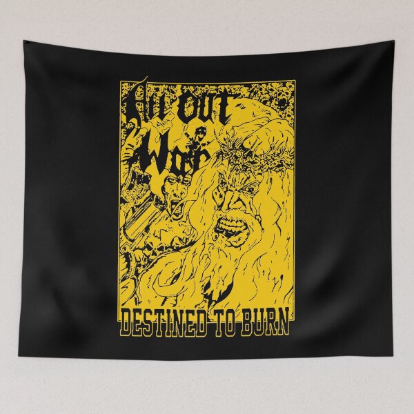 Item preview, Yellow Sillhouette of Metal Core Band  designed and sold by FourtyNinen.