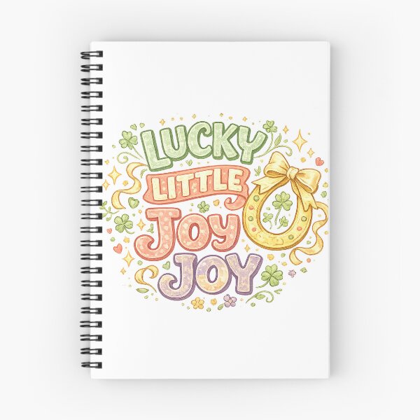 Item preview, Lucky Little Joy Joy Pastel Clover Horseshoe St Patricks Day Art Design designed and sold by inkoutninja.