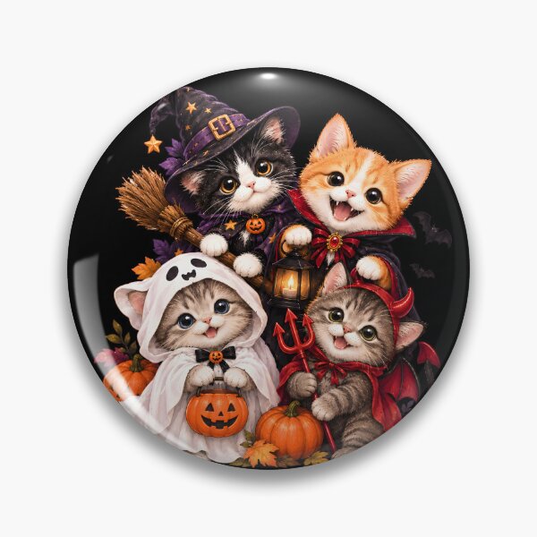Item preview, Cute Halloween Cats Spooky Costumes Group Art designed and sold by RoyesButler.