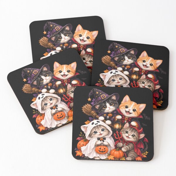 Item preview, Cute Halloween Cats Spooky Costumes Group Art designed and sold by RoyesButler.