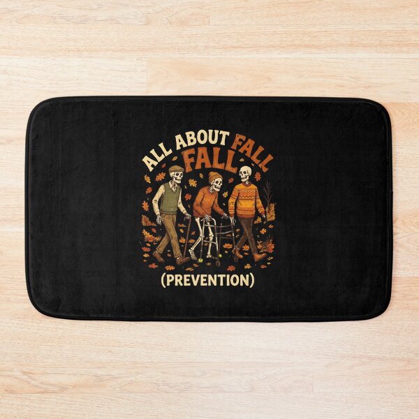Item preview, All About Fall Prevention Skeleton Autumn Illustration designed and sold by SoyLamderma.